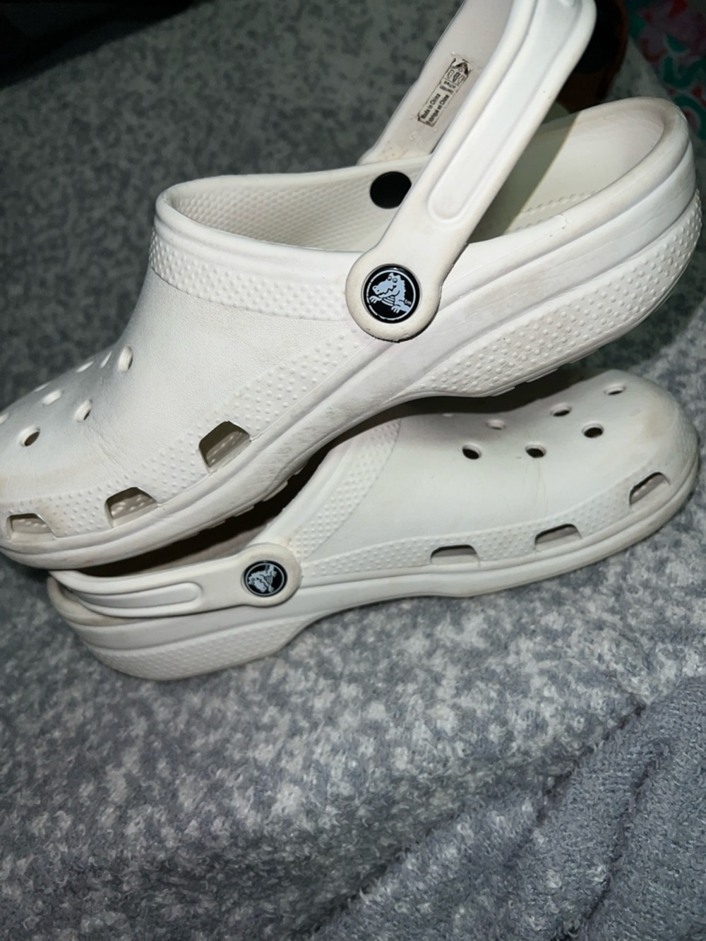 CROCS Unisex White Classic Clog M7 W9 - Picture 4 of 6